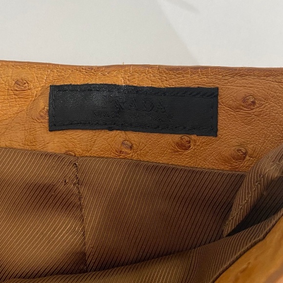 Authentic Prada Ostrich Pencil Skirt size 38 - Picture 9 of 12